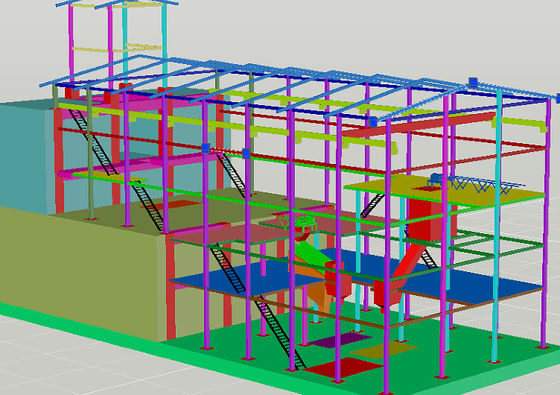Q355B Platform Çelik Yapı Özelleştirilmiş Galvanizli Çelik Platform ISO9001