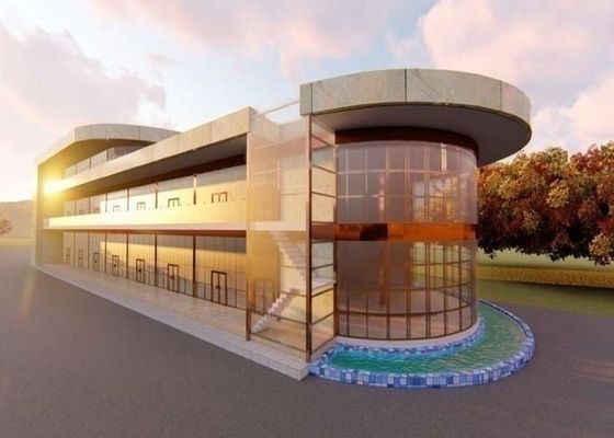 Çelik Prefabrik Alışveriş Merkezi Süpermarket Çözme Özel Çelik Yapı