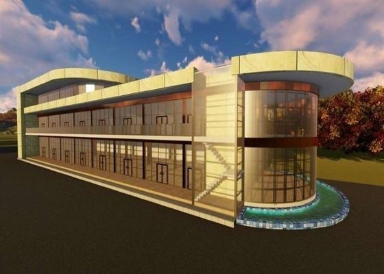 Çelik Prefabrik Alışveriş Merkezi Süpermarket Çözme Özel Çelik Yapı