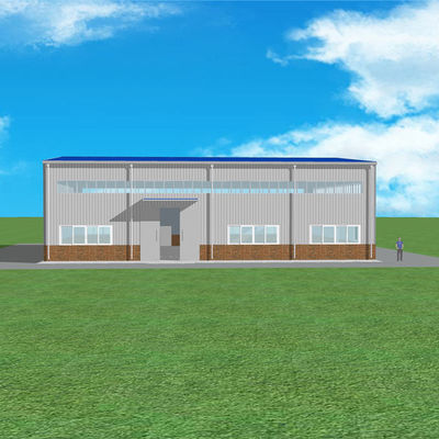 25m * 20m Prefabrik Sanayi Çelik Yapı Atölyesi İşleme Tesisi