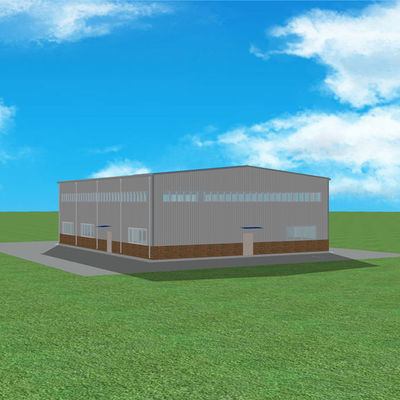25m * 20m Prefabrik Sanayi Çelik Yapı Atölyesi İşleme Tesisi