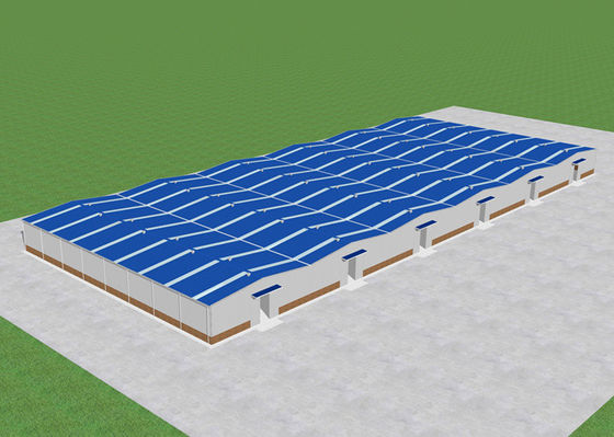 6000㎡ Sanayi Çelik Yapı Atölyesi Fabrikasyon Çerçeve Fabrika Binası