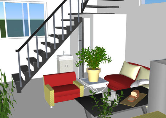 Prefabrik Çelik Yapı Villa Dubleks Hafif Çelik Çerçeve Ev Galvanizli