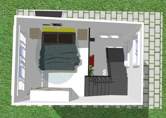 Prefabrik Çelik Yapı Villa Dubleks Hafif Çelik Çerçeve Ev Galvanizli