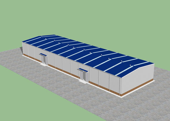 90m*27m Prefabrik Çelik Yapı Atölyesi Çerçeve Bina İnşaatı