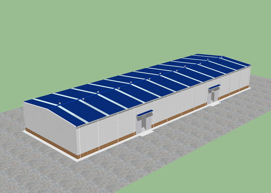 90m*27m Prefabrik Çelik Yapı Atölyesi Çerçeve Bina İnşaatı
