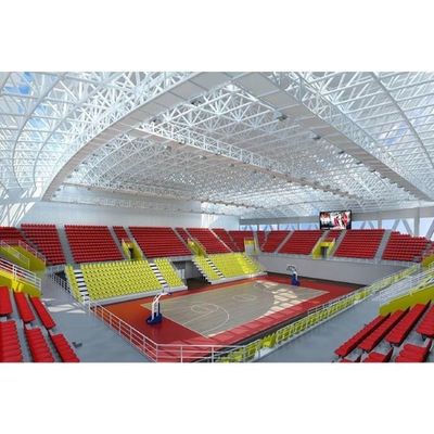 Büyük Açıklıklı Uzay Çerçeve Stadyum Hafif Prefabrik Çelik Bina Spor Salonu