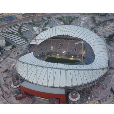 Büyük Açıklıklı Uzay Çerçeve Stadyum Hafif Prefabrik Çelik Bina Spor Salonu