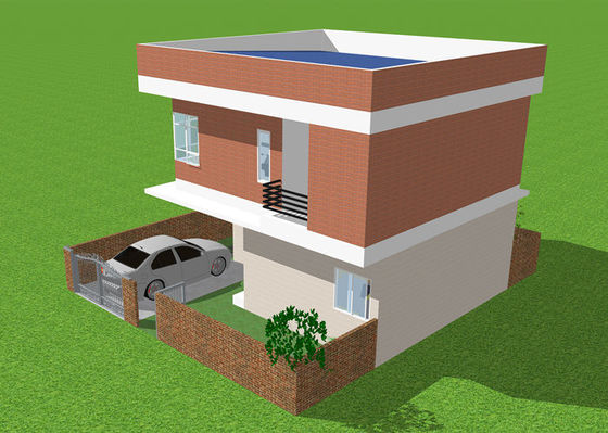 ODM Hafif Çelik Yapı Rüzgar Geçirmez Prefabrik Hafif Çelik Villa Ev