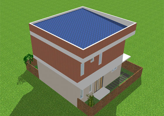 ODM Hafif Çelik Yapı Rüzgar Geçirmez Prefabrik Hafif Çelik Villa Ev