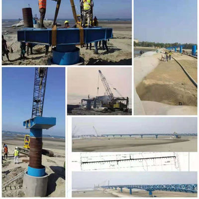 Galvanizli Çelik Yapı Köprüsü Rüzgar Geçirmez Çelik Makas Yaya Köprüsü