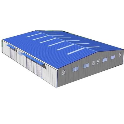 Prefabrik Büyük Açıklıklı Çelik Yapı Atölyesi Depo Rüzgar Geçirmez