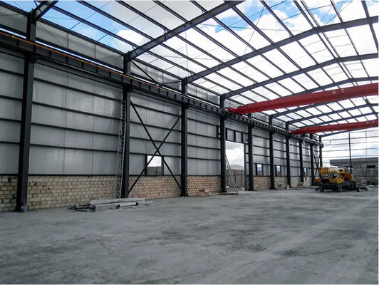 Prefabrik Çelik Metal Çerçeve Depo Hafif Rüzgar Geçirmez Özel Tasarım