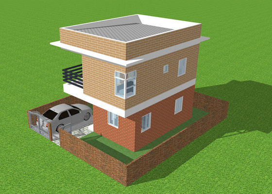 Prefabrik Hafif Çelik Yapı Ev Galvanizli Hafif Çelik Villa