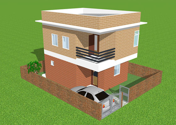 Prefabrik Hafif Çelik Yapı Ev Galvanizli Hafif Çelik Villa