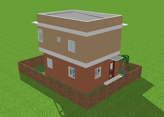 Prefabrik Hafif Çelik Yapı Ev Galvanizli Hafif Çelik Villa