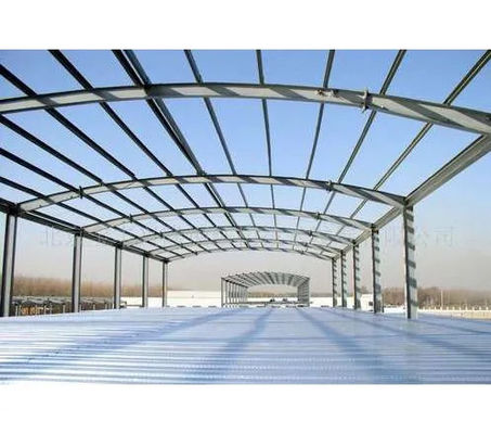Q355B Prefabrik Hafif Çelik Çerçeve Ev Izgara Çelik Yapı Atölye Atölyesi