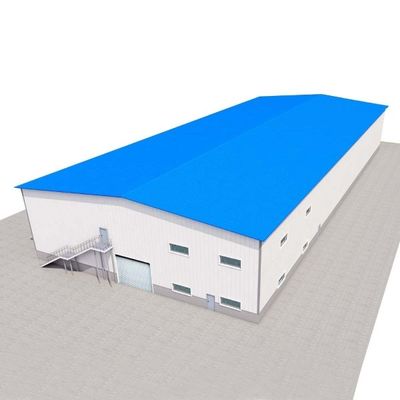 Depo Prefabrik Çelik Q355B Ticari Çelik Metal Binalar