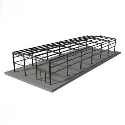 Depo Prefabrik Çelik Q355B Ticari Çelik Metal Binalar