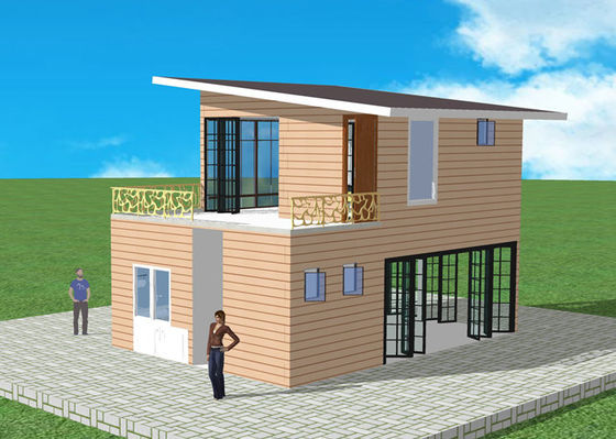 Prefabrik Hafif Çelik Yapı Q235 Hafif Çelik Villa Dubleks Daire