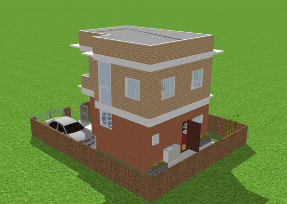 Prefabrik Sıcak Daldırma Galvanizli Hafif Çelik Yapı Villa Dubleks Daire