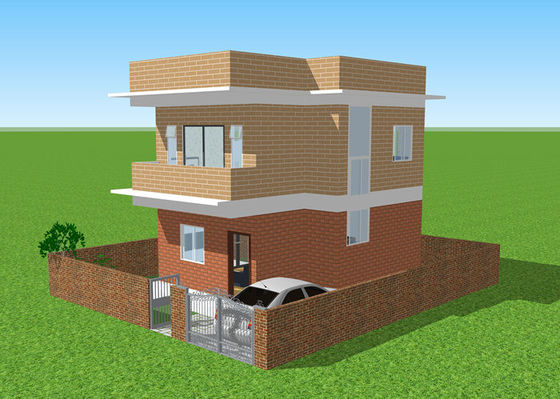 Prefabrik Sıcak Daldırma Galvanizli Hafif Çelik Yapı Villa Dubleks Daire