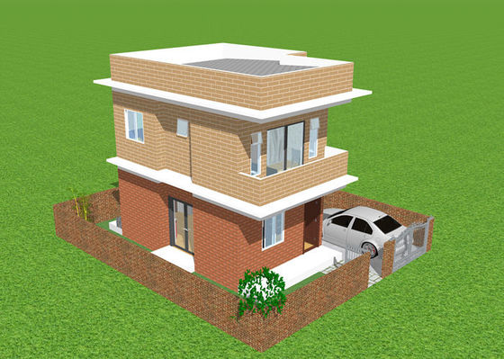 Prefabrik Sıcak Daldırma Galvanizli Hafif Çelik Yapı Villa Dubleks Daire