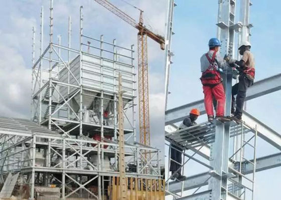 Galvanizli Çelik Yapı Atölyesi Çelik Çerçeve Prefabrik Endüstriyel GB