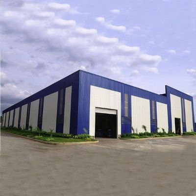Modern Büyük Açıklıklı Çelik Yapı Atölye Binaları Hafif Özelleştirilebilir