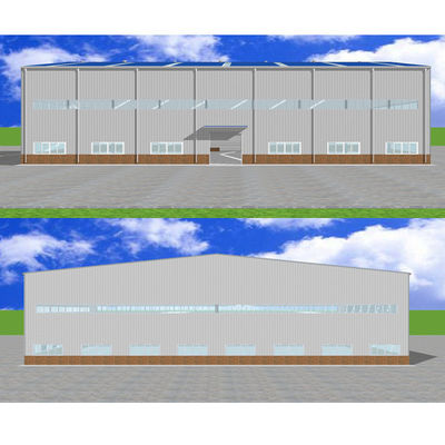50m * 50m Prefabrik Sanayi Çelik Yapı Atölyesi İşleme Binaları