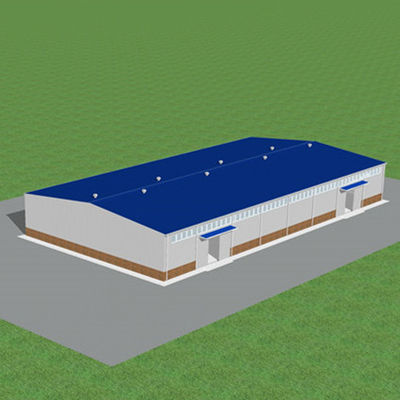 Endüstriyel Prefabrik Çelik Yapı Depo Çerçeve İnşaat Binası