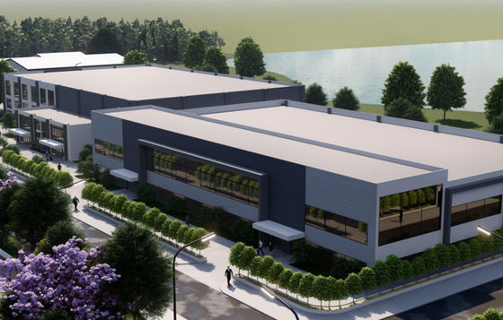 Sağlam Prefabrik Ticari Metal Ofis Binaları Rüzgar Geçirmez