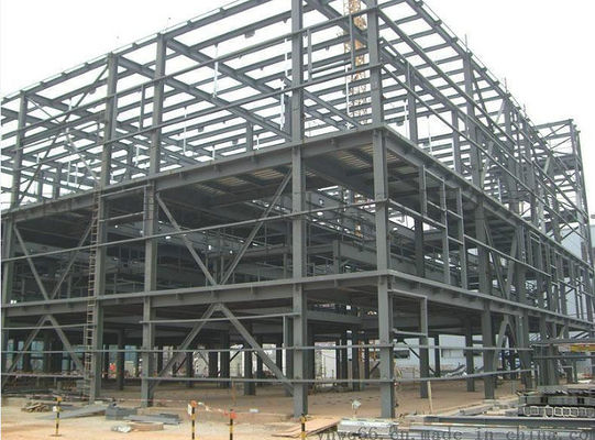 Sağlam Prefabrik Ticari Metal Ofis Binaları Rüzgar Geçirmez