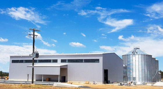 Prefabrik Hafif Çelik Çerçeve Atölyesi Çelik Mısır İşleme Tesisi