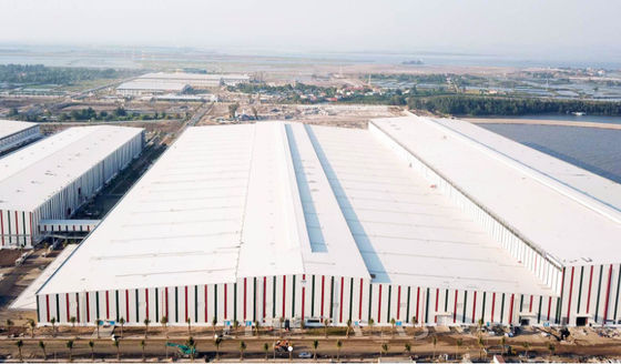 Hafif Ağırlık Modern Çelik Yapı Atölye için kullanılan Su İşleme Fabrikası