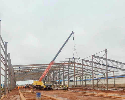 Hafif Ağırlık Modern Çelik Yapı Atölye için kullanılan Su İşleme Fabrikası