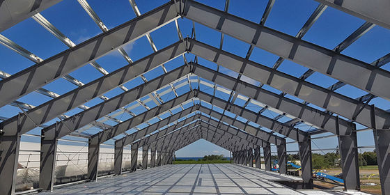 3-20T Vinçli Sıcak Haddelenmiş / Kaynaklı H Bölüm Çelik Prefabrik Depo