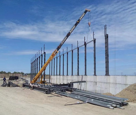 Endüstriyel Çelik Çerçeve Fabrikası Prefabrik Çelik Yapı Atölyesi