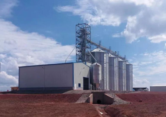 Q355B Q235B Çelik Yapı Platformu Prefabrik Çelik Depo İnşaatı