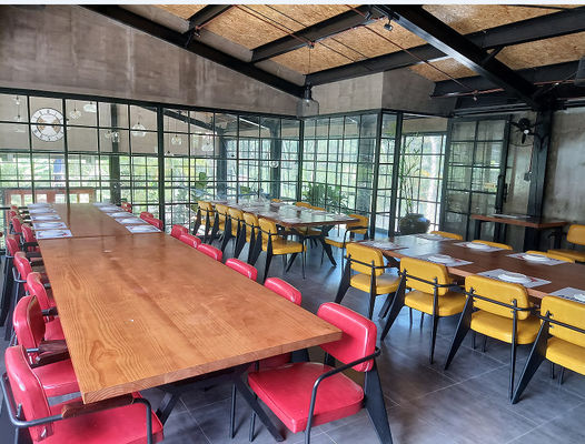 Hafif çelik çerçeve ile restoran için kullanılan özel ticari prefabrik binalar