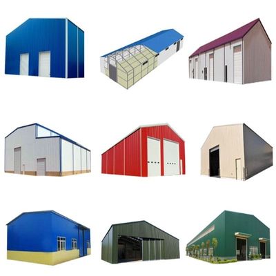 GB Q235/Q355B sınıflı prefabrik çelik yapısı metal depo depoları