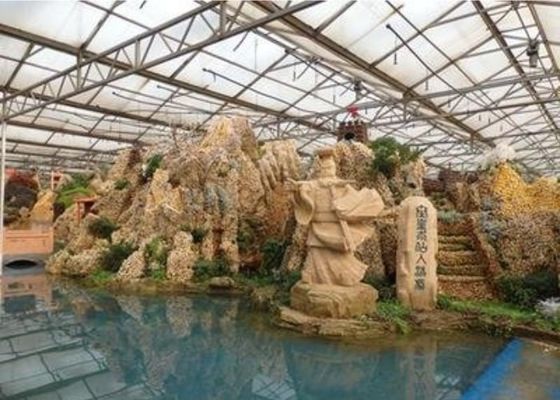 Galvanizli Boru Gezi Sera Restoranı Özel Şekilli 4600㎡