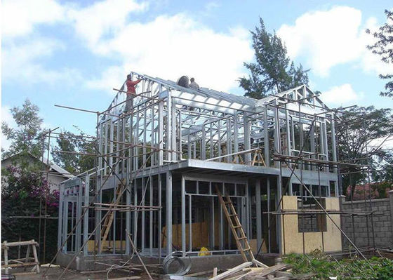 Prefabrik Hafif Çelik Yapı Ev Galvanizli Hafif Çelik Villa