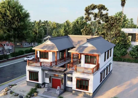 Prefabrik Hafif Çelik Yapı Ev Galvanizli Hafif Çelik Villa