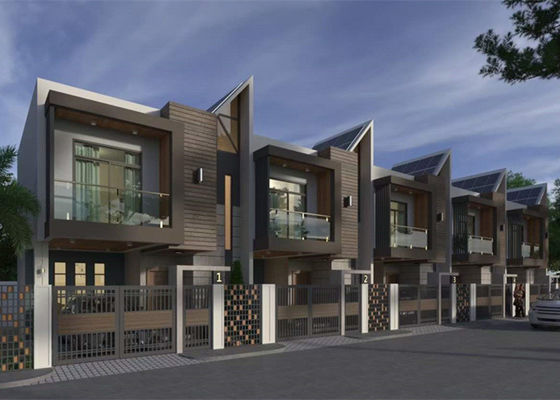 Prefabrik Hafif Çelik Yapı Ev Galvanizli Hafif Çelik Villa