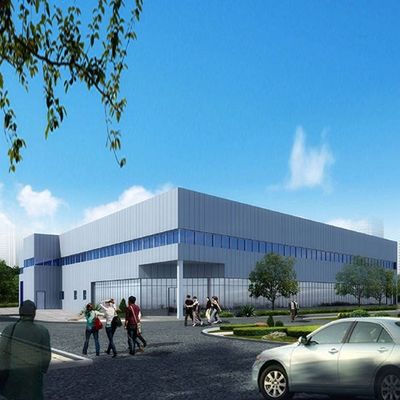 Büyük Açıklıklı Kaynaklı H Kirişli Prefabrik Çelik Yapı Atölye İnşaatı