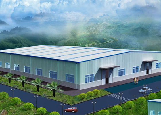 Prefabrik Çelik Yapı Garaj Atölyesi Endüstriyel Çerçeve Binası