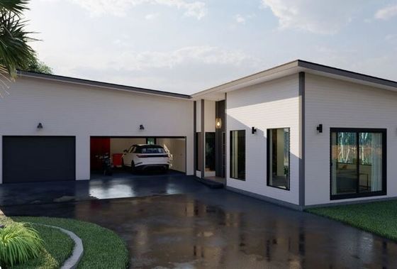 Hafif Çerçeve Ticari Ev Çelik Prefabrik Villa