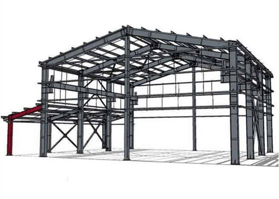 Sanayi Çelik Yapı Hangar Çerçevesi Prefabrik Çelik İmalat Atölyesi