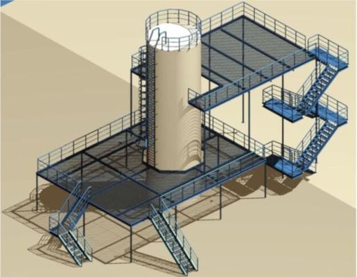 Yüksek dayanıklı çelik yapı platformu esnek çelik ekipman platformu